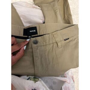 Hurley khaki beige chino pants size 32